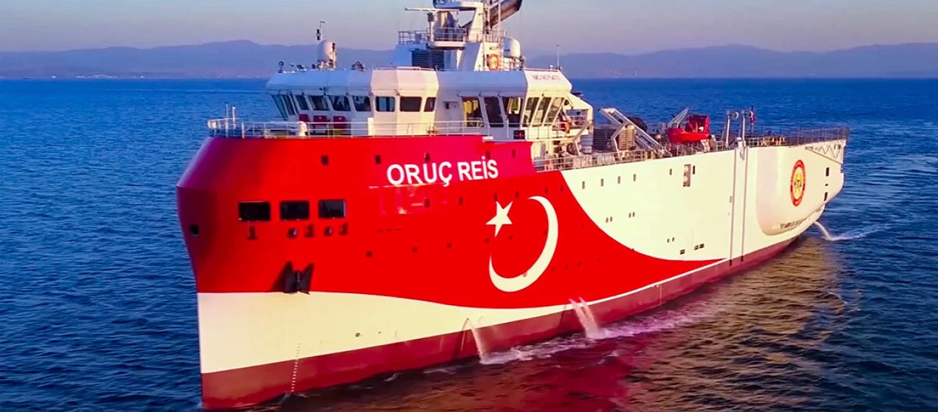 Πλησιάζει το Καστελόριζο το Oruc Reis και ο τουρκικός στολίσκος που το συνοδεύει